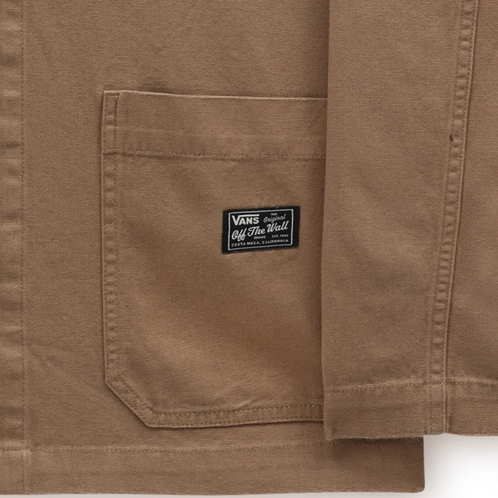 Vans Mens Factory Chore Buttoned Long Sleeve Utility Jacket - India Ink - Image 3