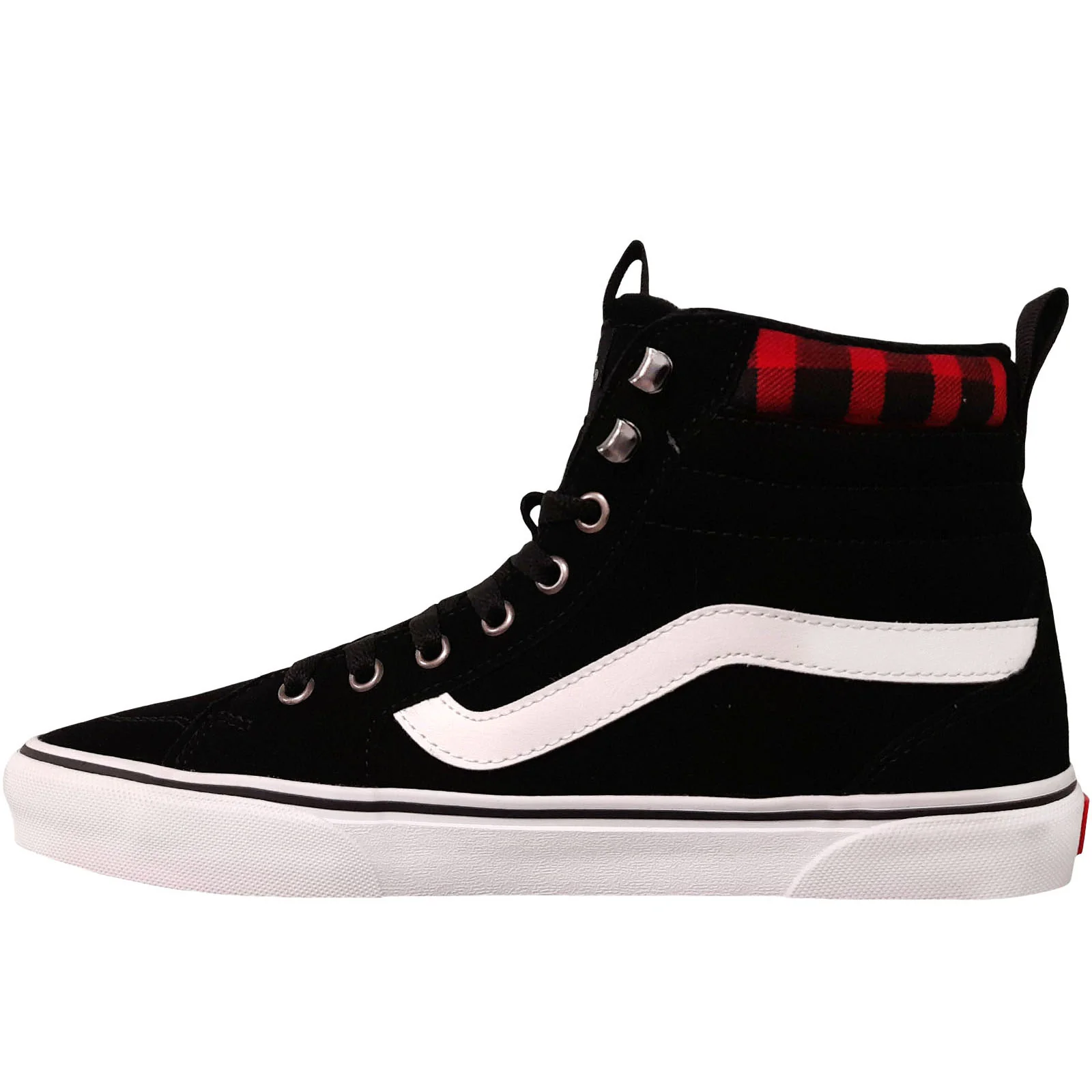 Vans Mens Filmore Hi Vansguard Suede High Top Trainers - Black/Red - Image 2