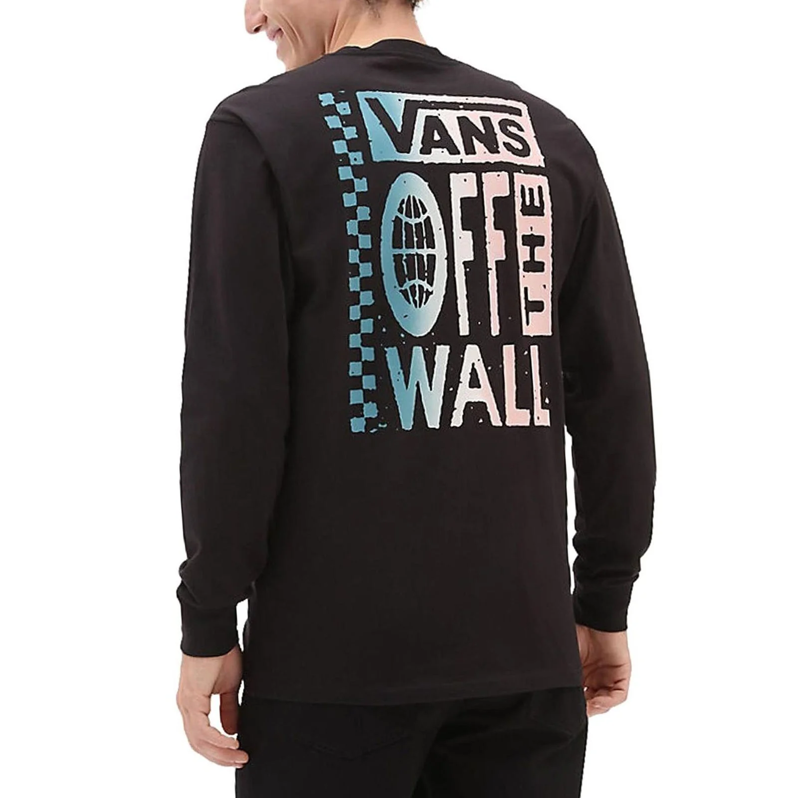 Vans Mens Global Stack Long Sleeve Cotton T-Shirt - Image 2