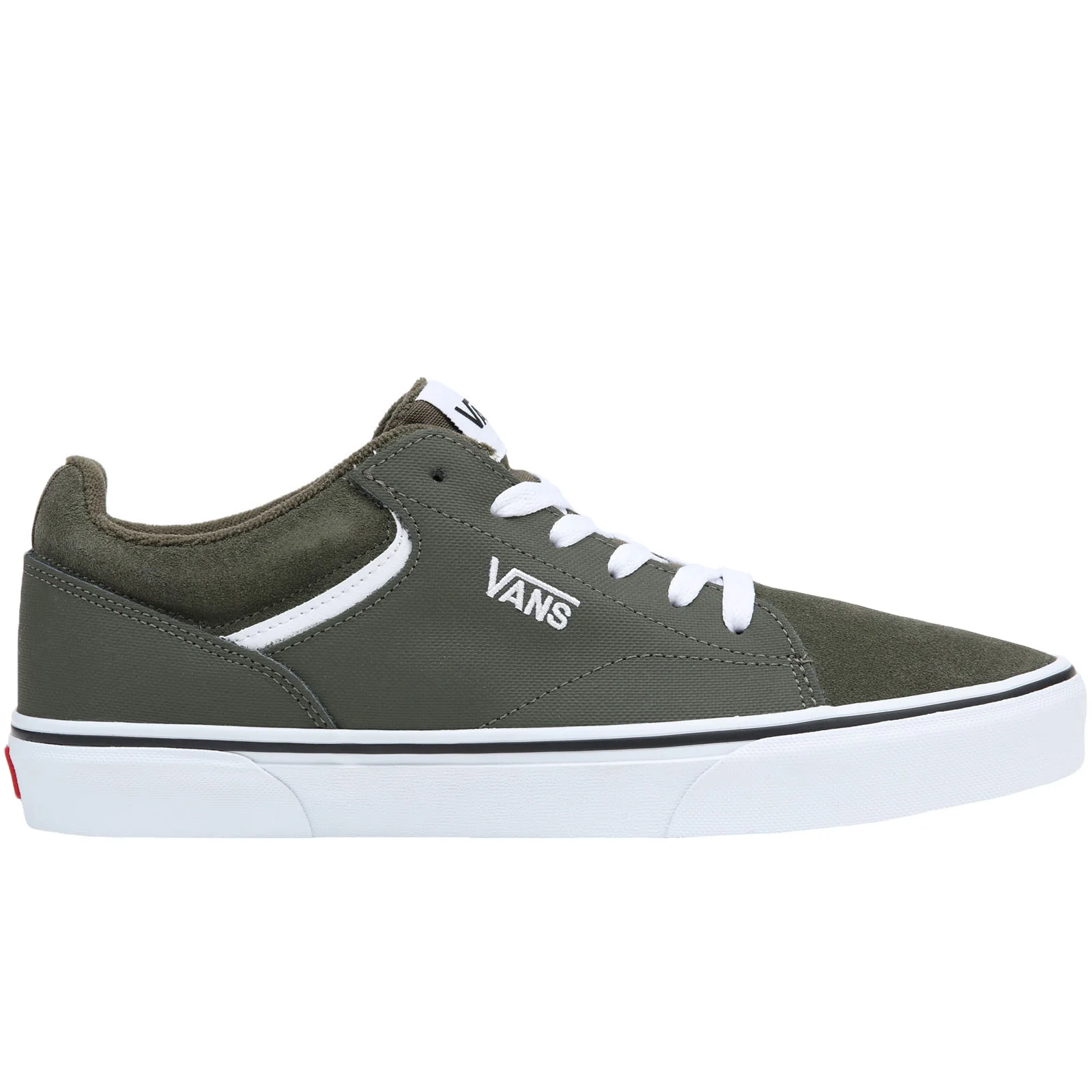 Vans Mens Seldan Suede Low Rise Trainers - Grape Leaf - Image 2