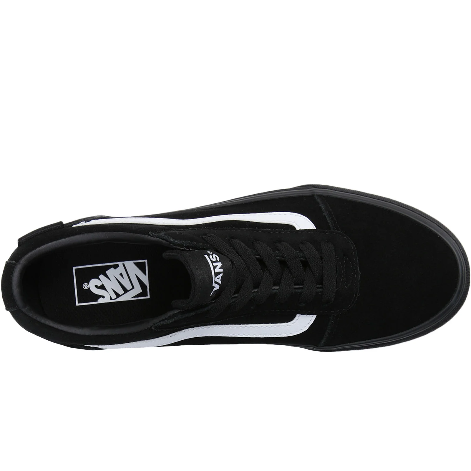 Vans Mens Ward Vansguard Low Rise Suede Trainers - Black - Image 3