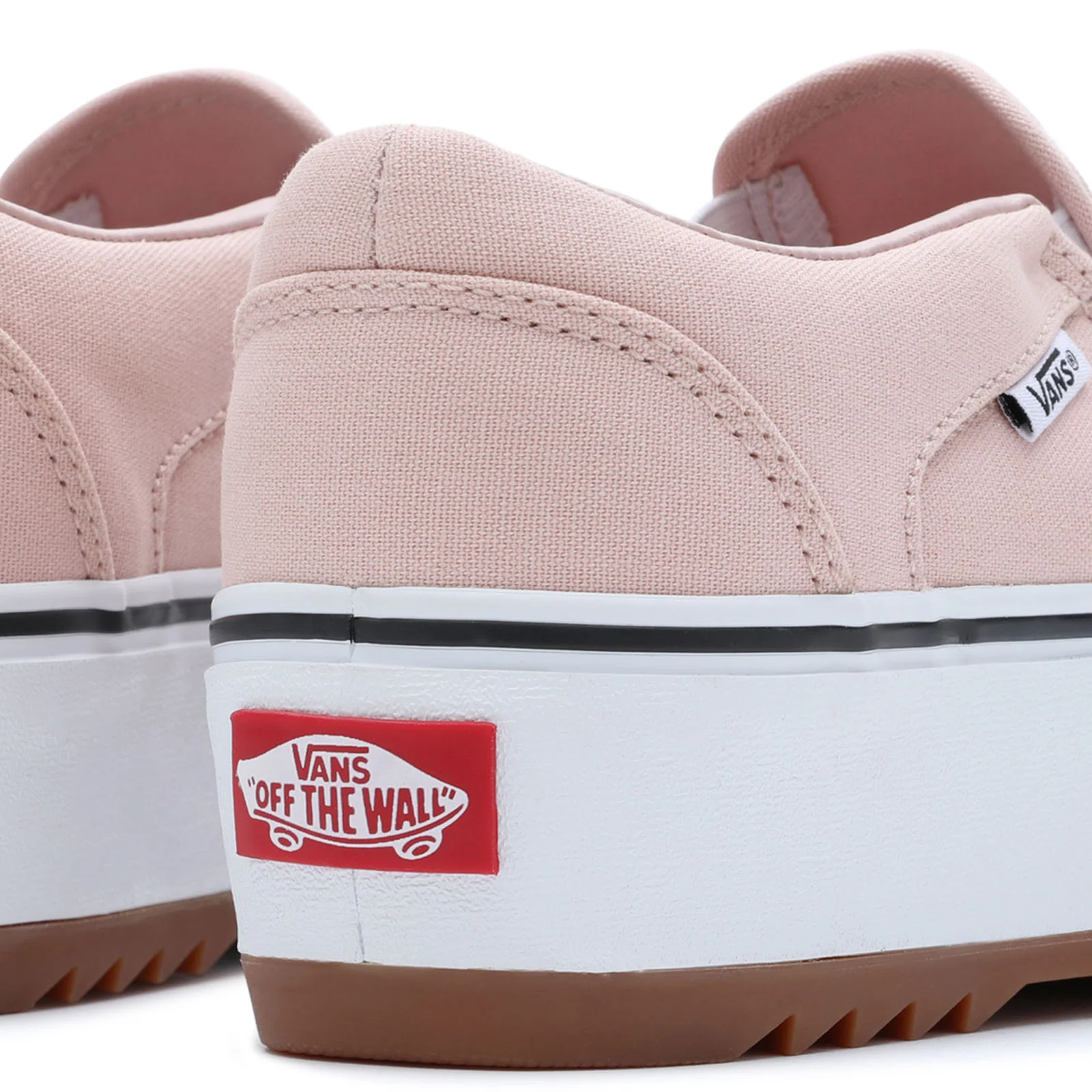 Vans Womens Asher Platform Slip On Low Rise Trainers - Image 6