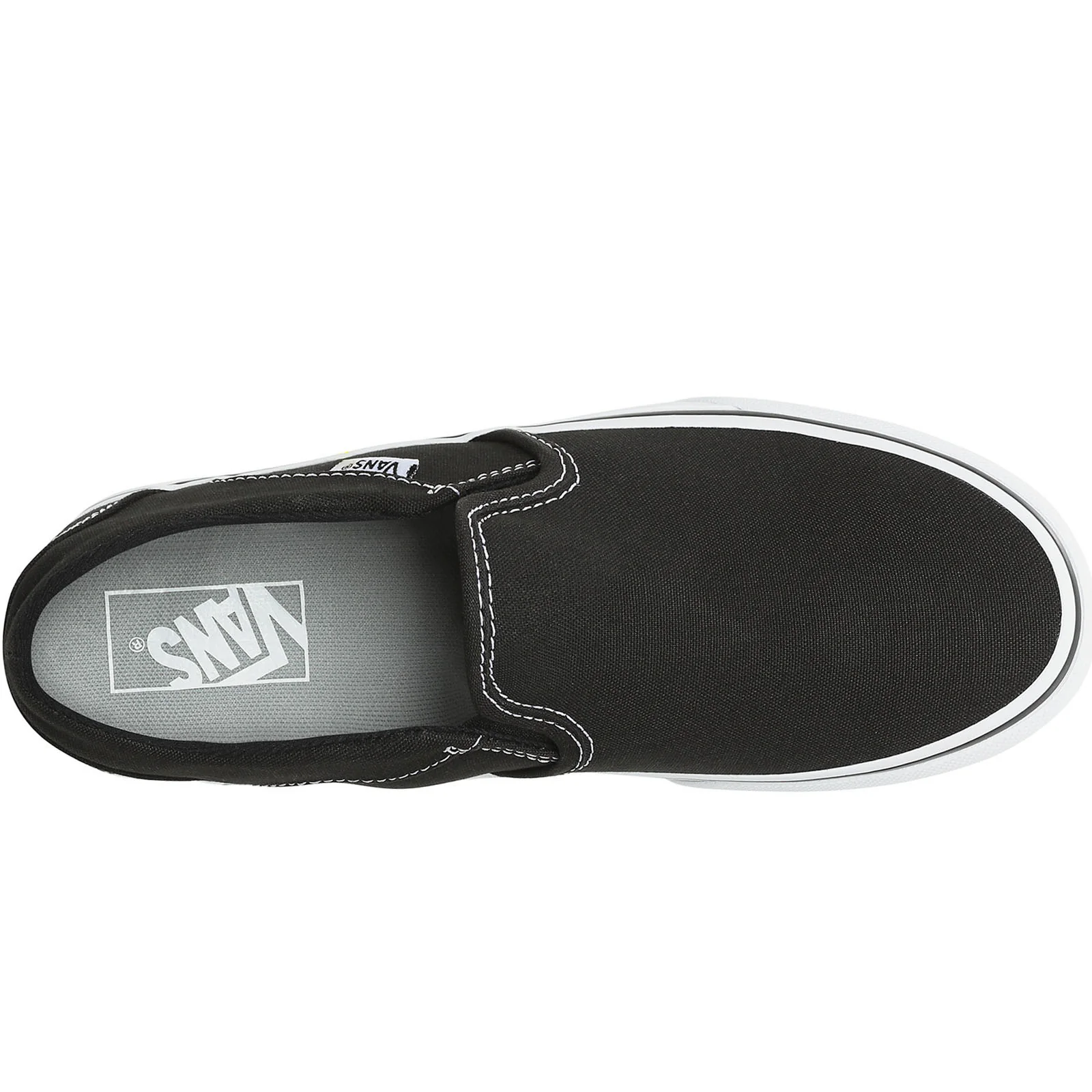 Vans Womens Asher Slip On Platform Trainers - Black - Image 3