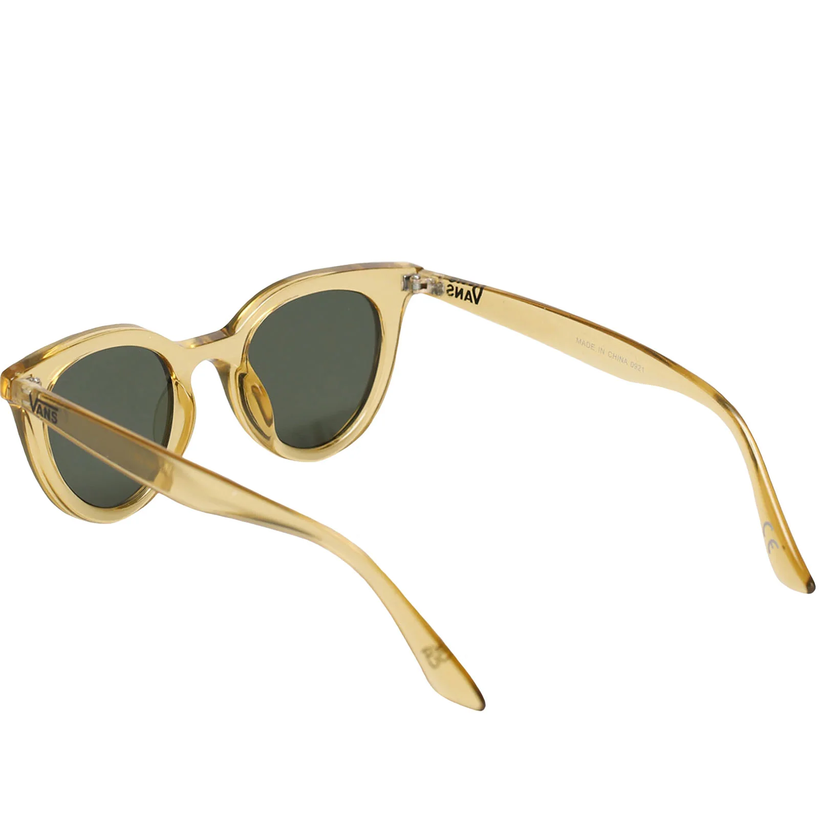 Vans Womens Suns Up Rounded Wide Frames Cat-Eye Sunglasses - Taupe - Image 2