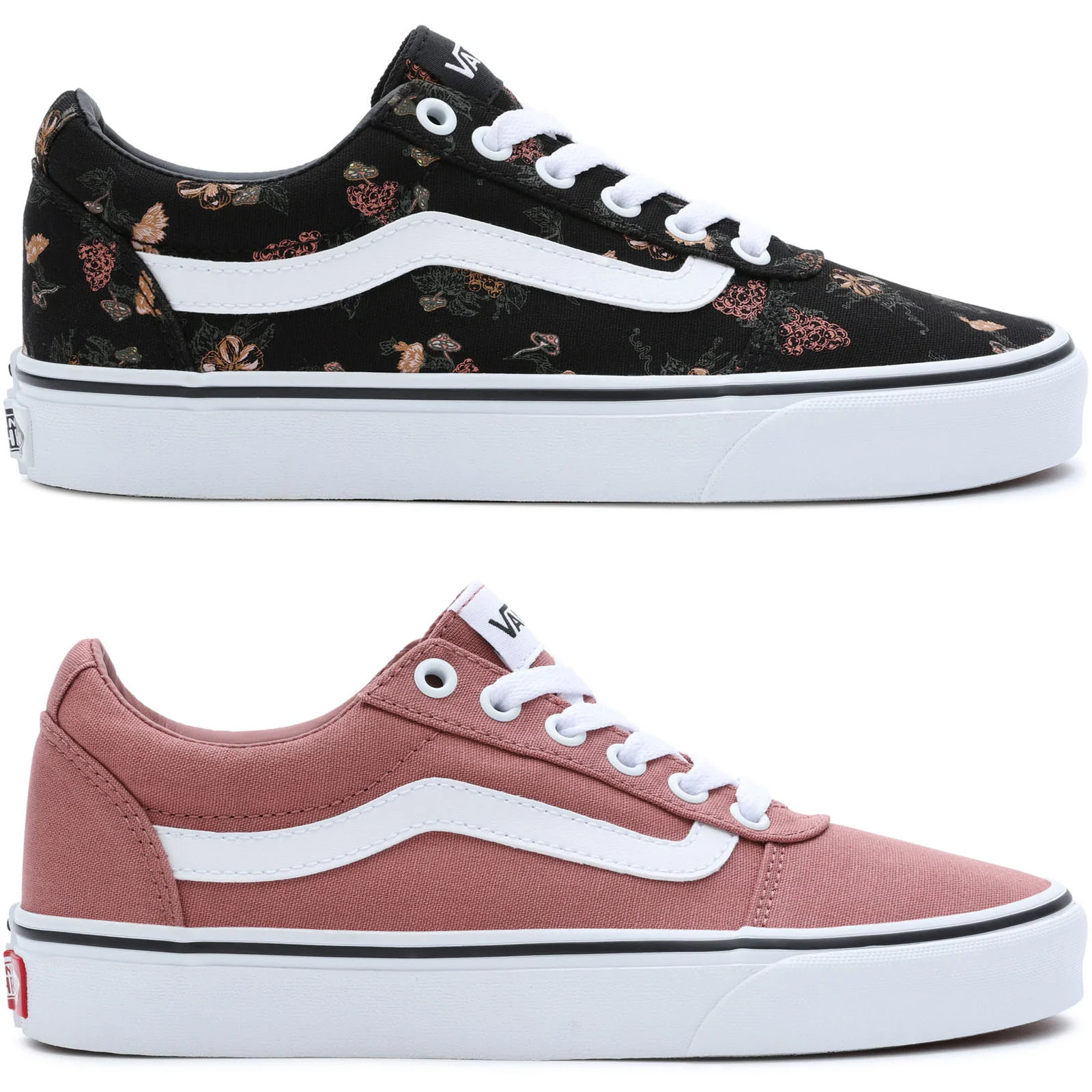 Vans Womens Ward Low Rise Lace Up Retro Trainers