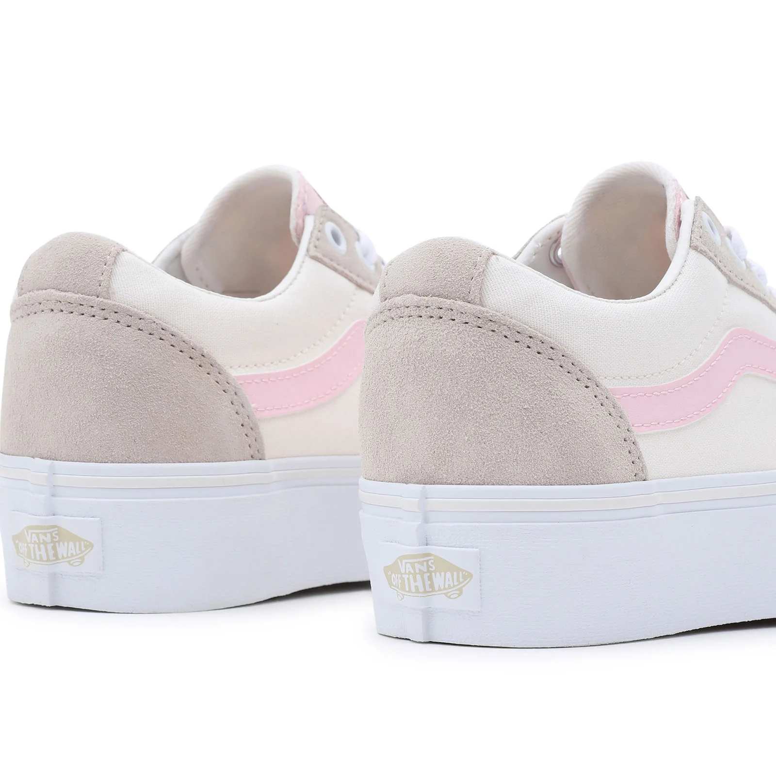 Vans Womens Ward Platform Chunky Canvas Trainers - Multi - Image 5