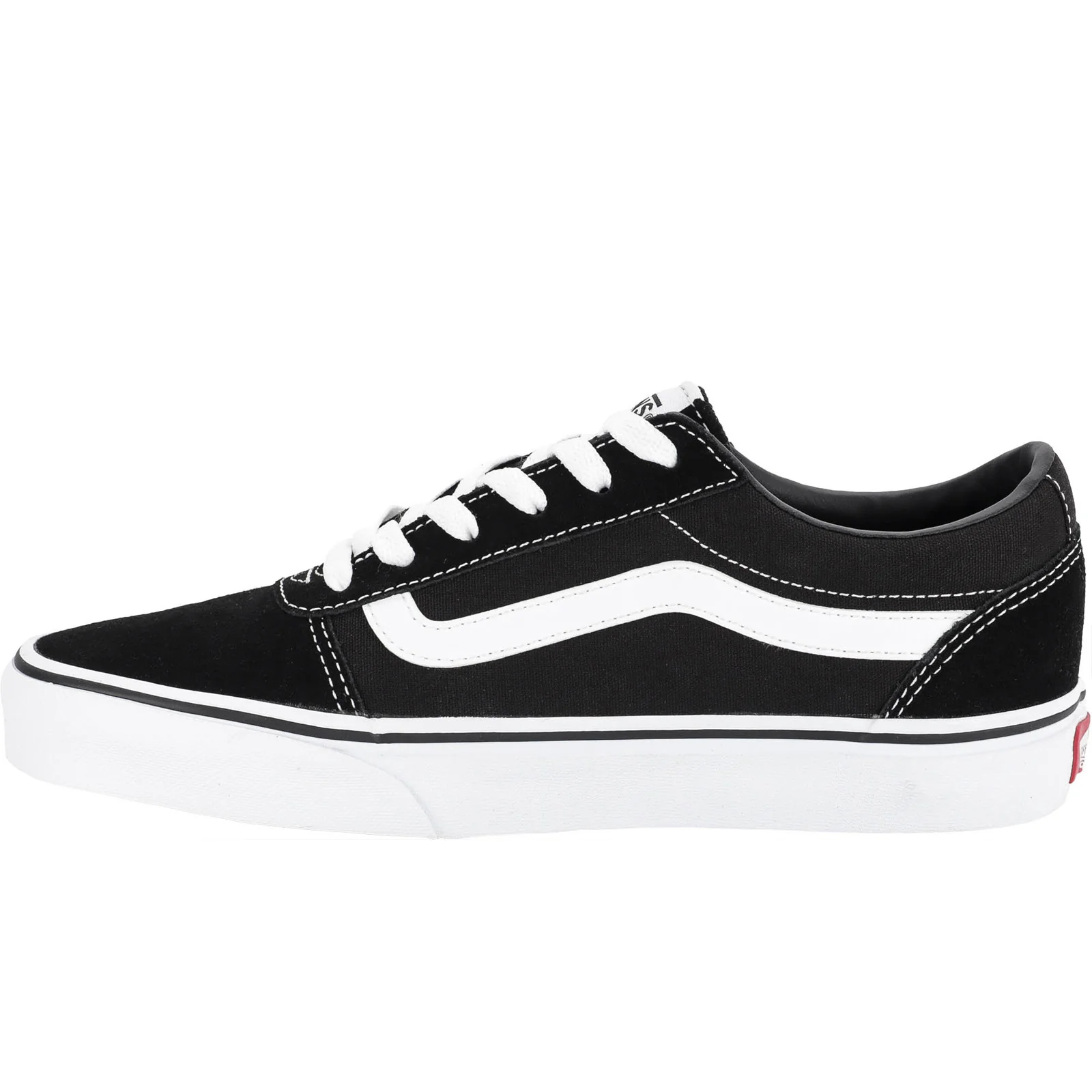 Vans Womens Ward Satin Trainers - Black - Image 2