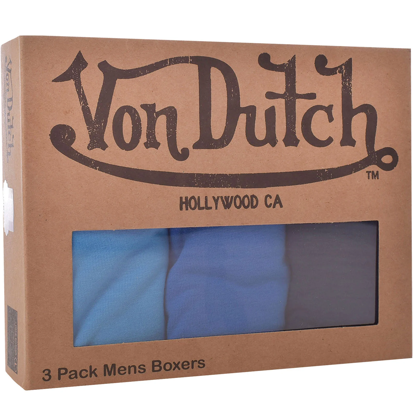 Von Dutch Men Solid 3 Pack Boxer Trunks - Multi - Image 2