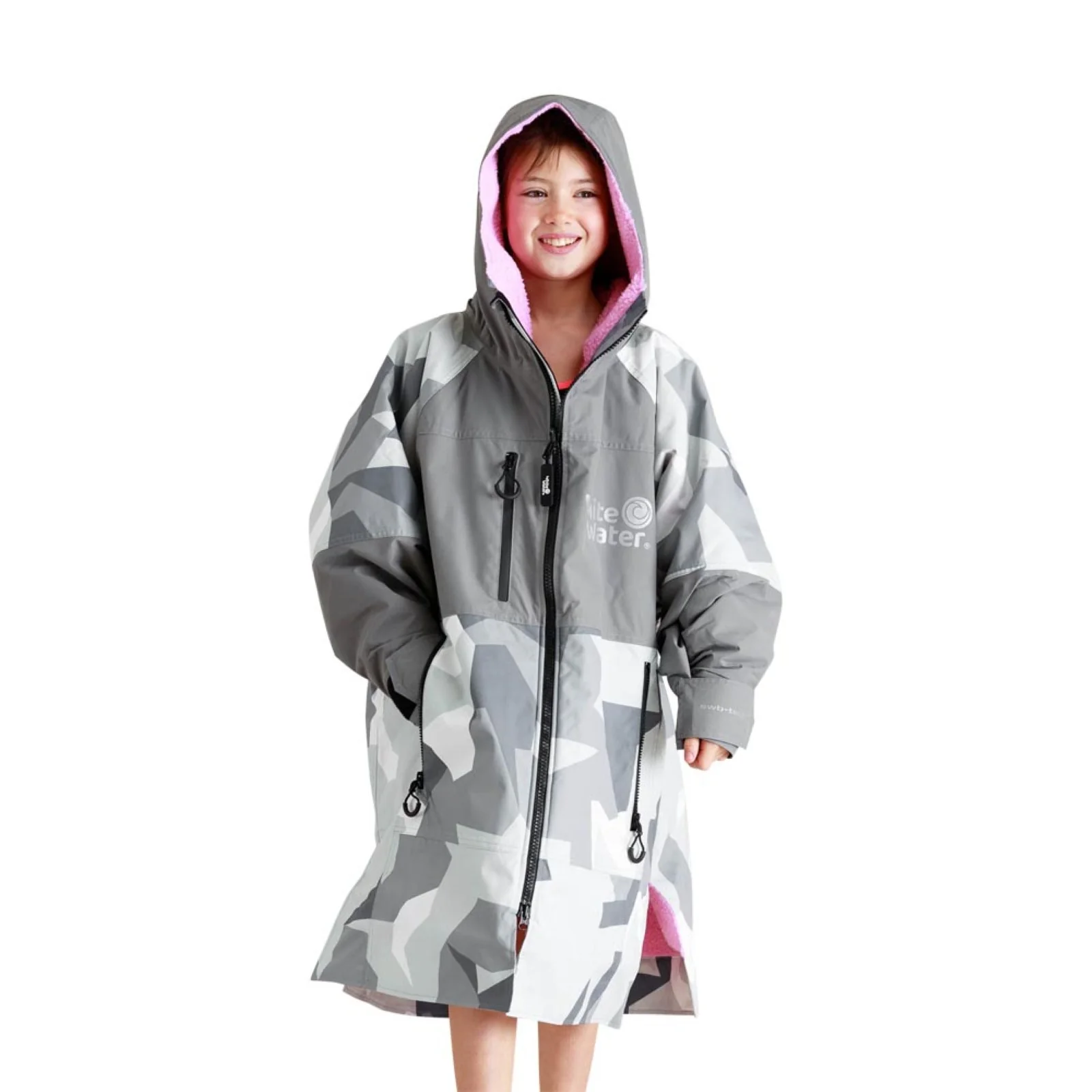 White Water Kids Hard Shell Waterproof Changing Robe - Image 12